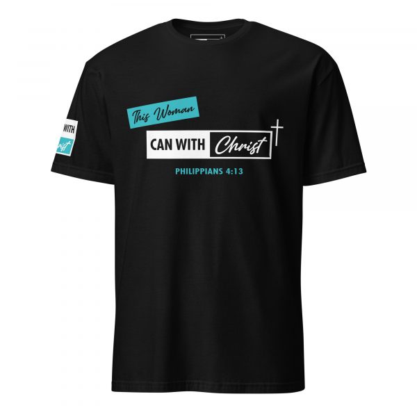 Unisex, This woman can, Teal label T-Shirt