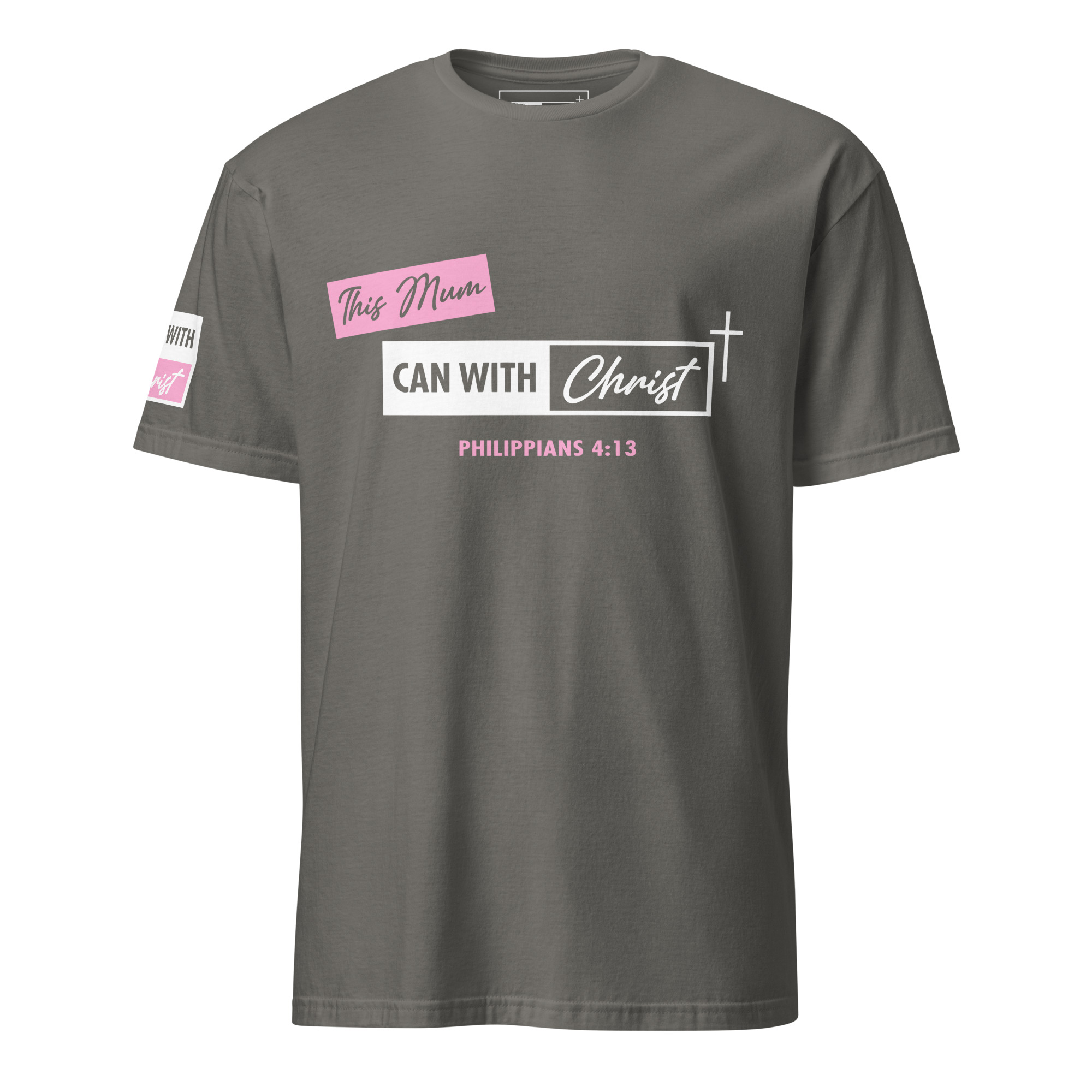 Unisex, this mum can, pink label T-Shirt - Image 5