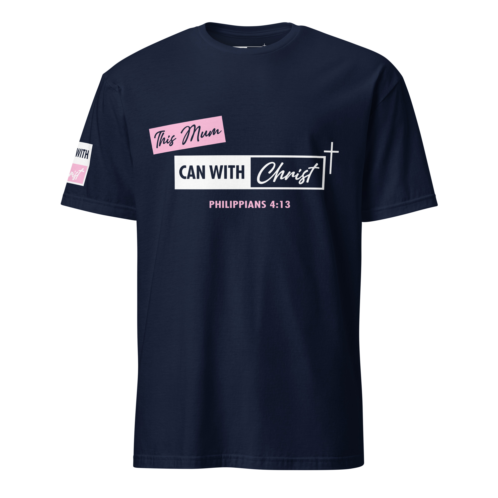 Unisex, this mum can, pink label T-Shirt - Image 2