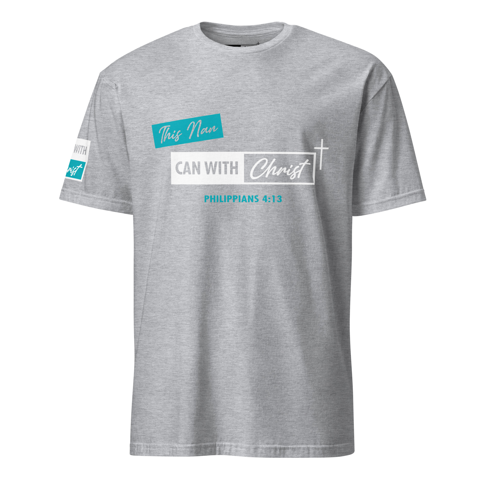 Unisex, this Nan can, teal label T-Shirt - Image 5