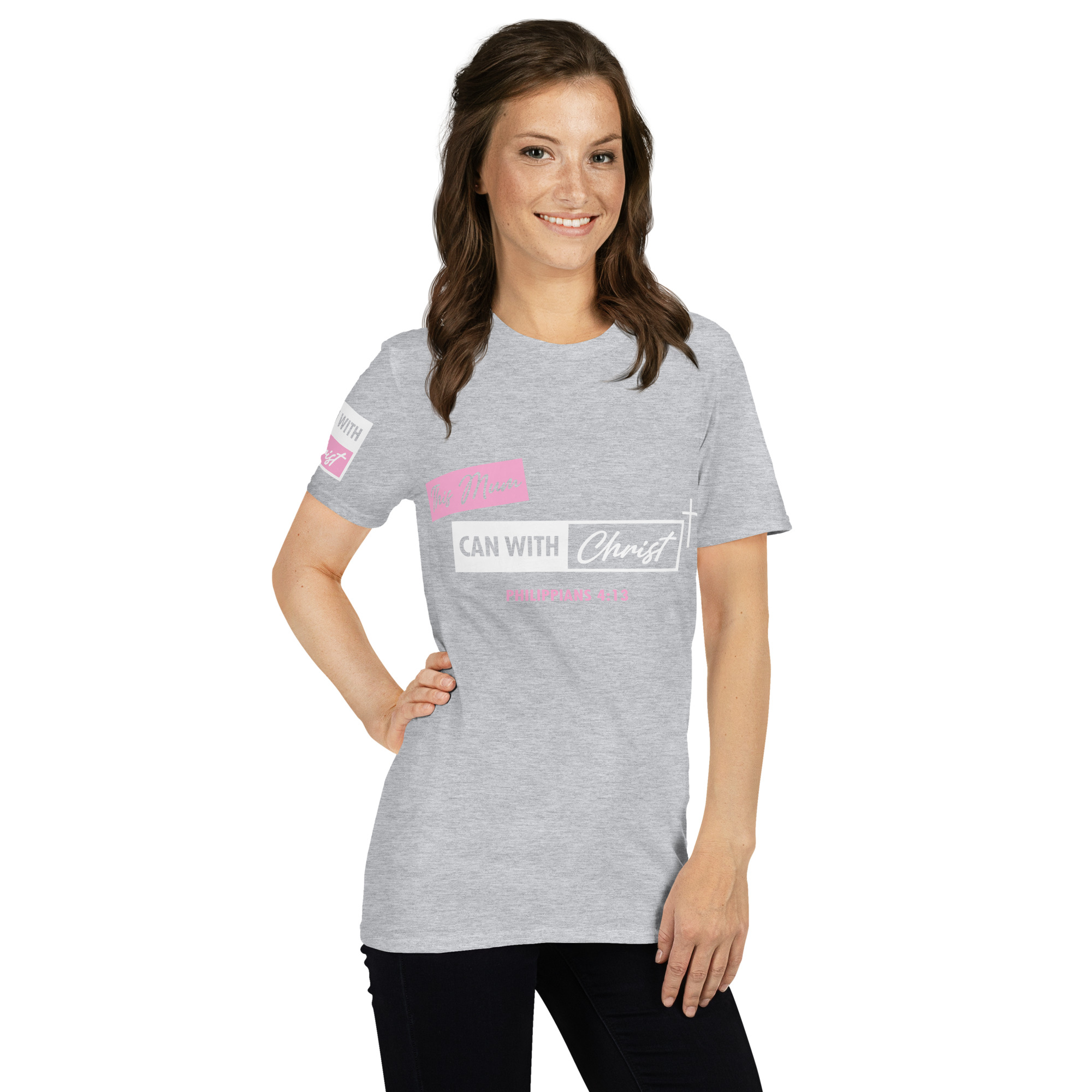 Unisex, this mum can, pink label T-Shirt - Image 11