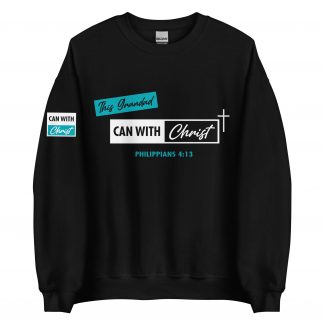This grandad can, teal label sweatshirt