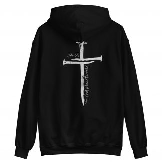 3 Nail cross, John 3:16 hoodie