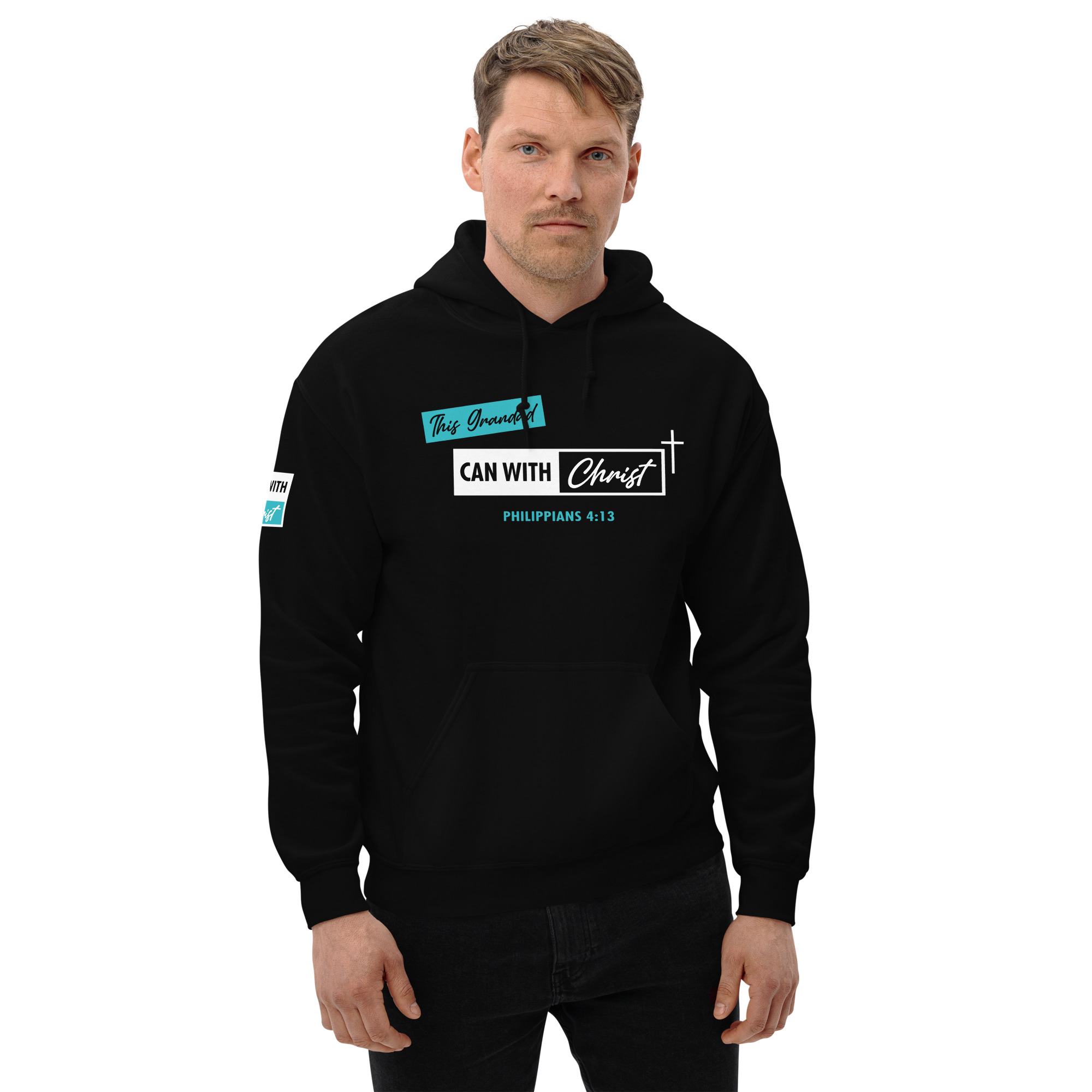 This grandad can, teal label hoodie - Image 5