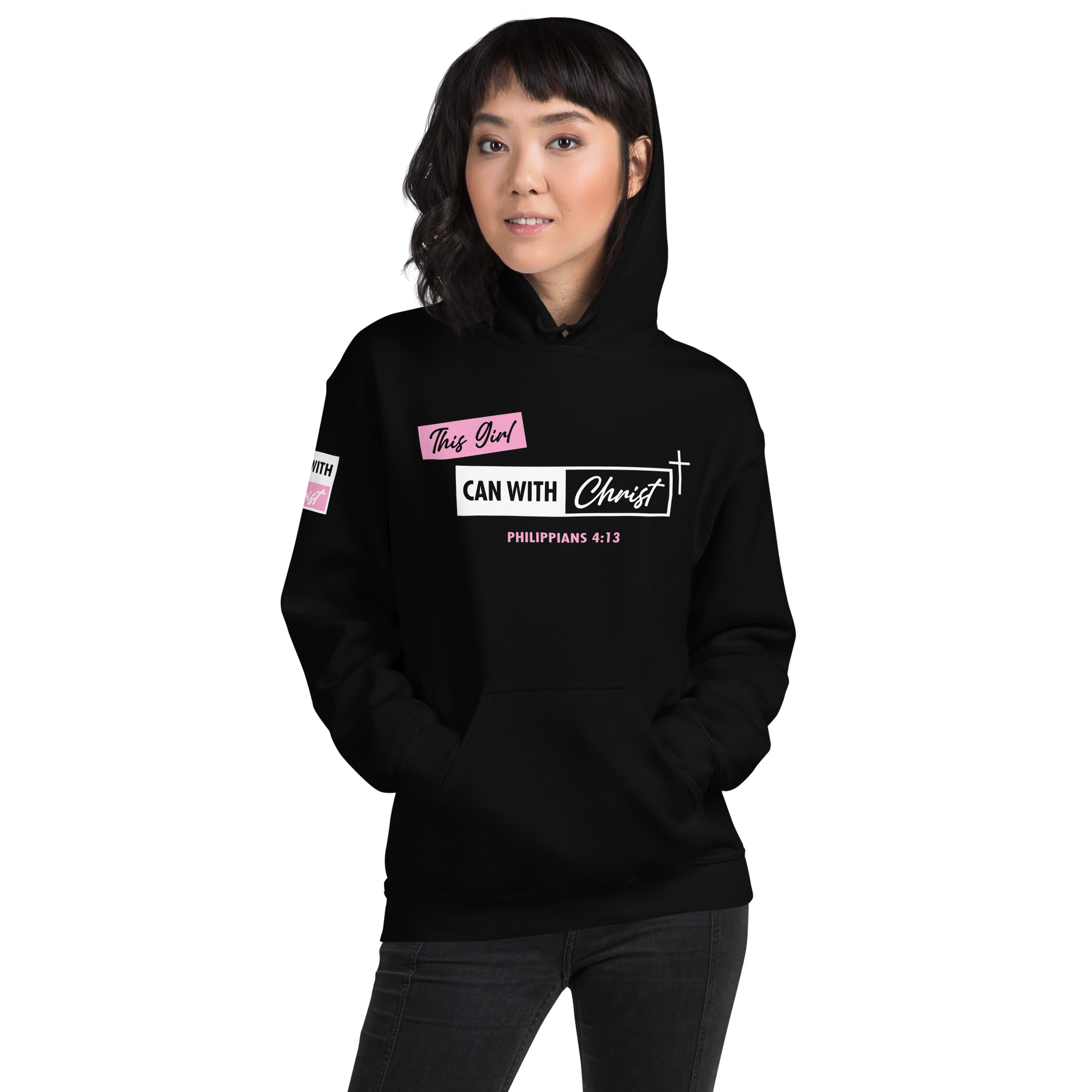 This girl can, pink label hoodie - Image 8