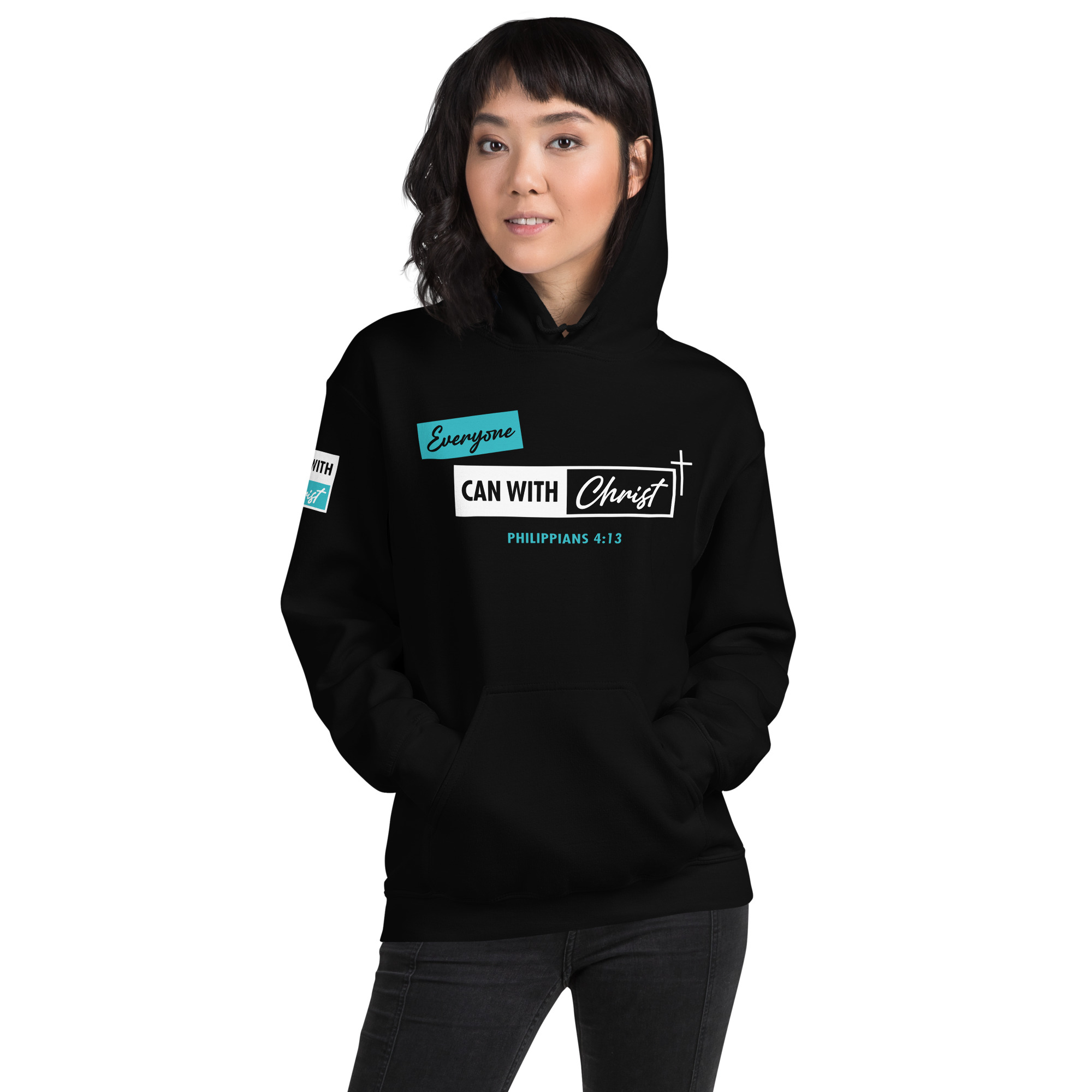 Everyone can, teal label hoodie - Image 9