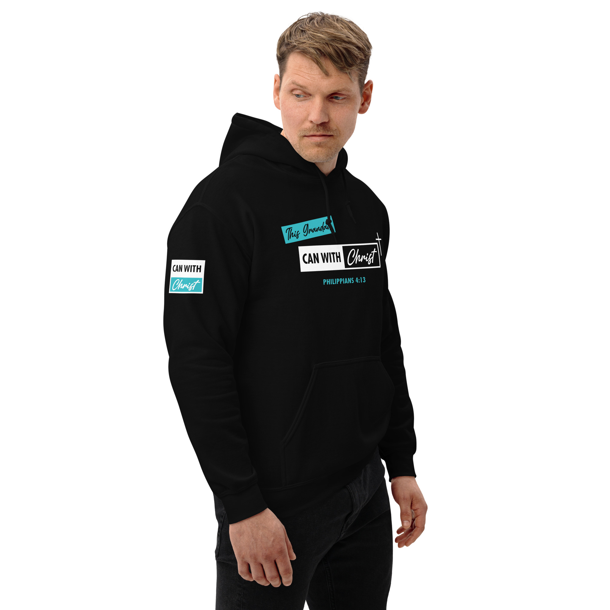 This grandad can, teal label hoodie - Image 8