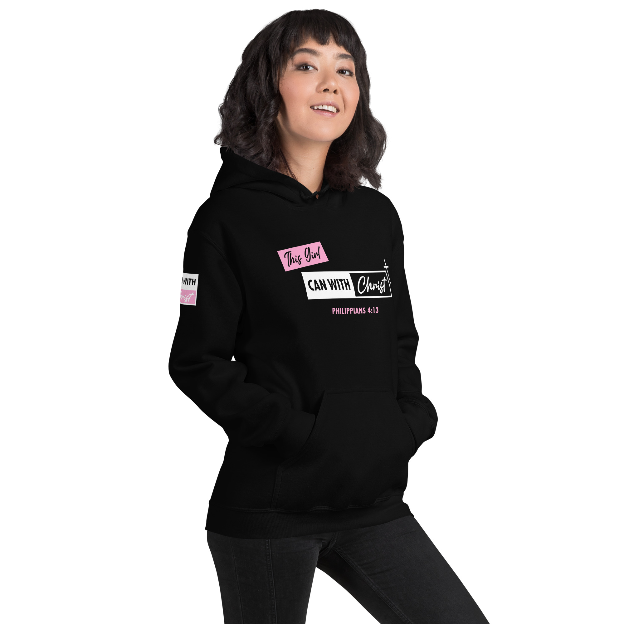 This girl can, pink label hoodie - Image 9
