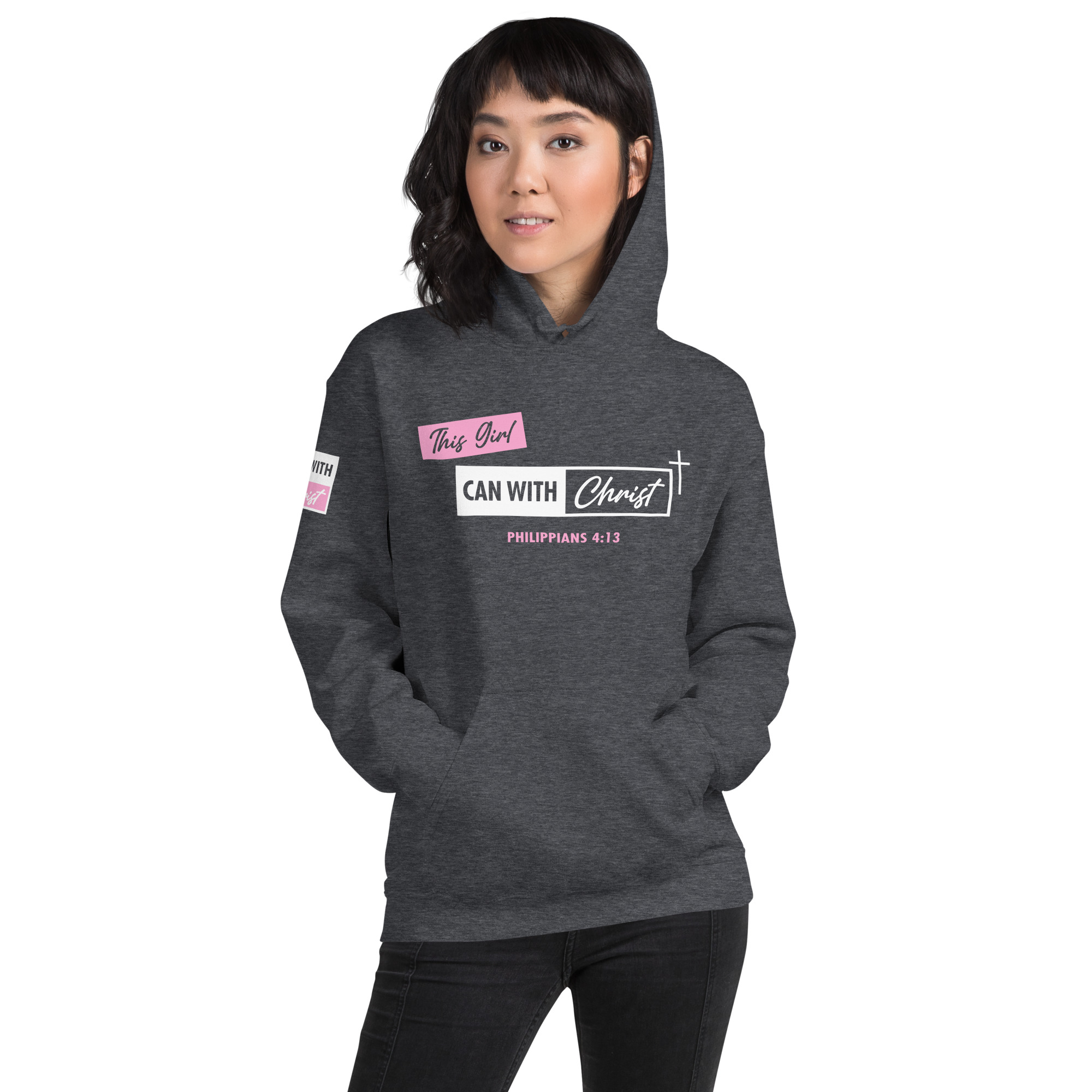 This girl can, pink label hoodie - Image 6