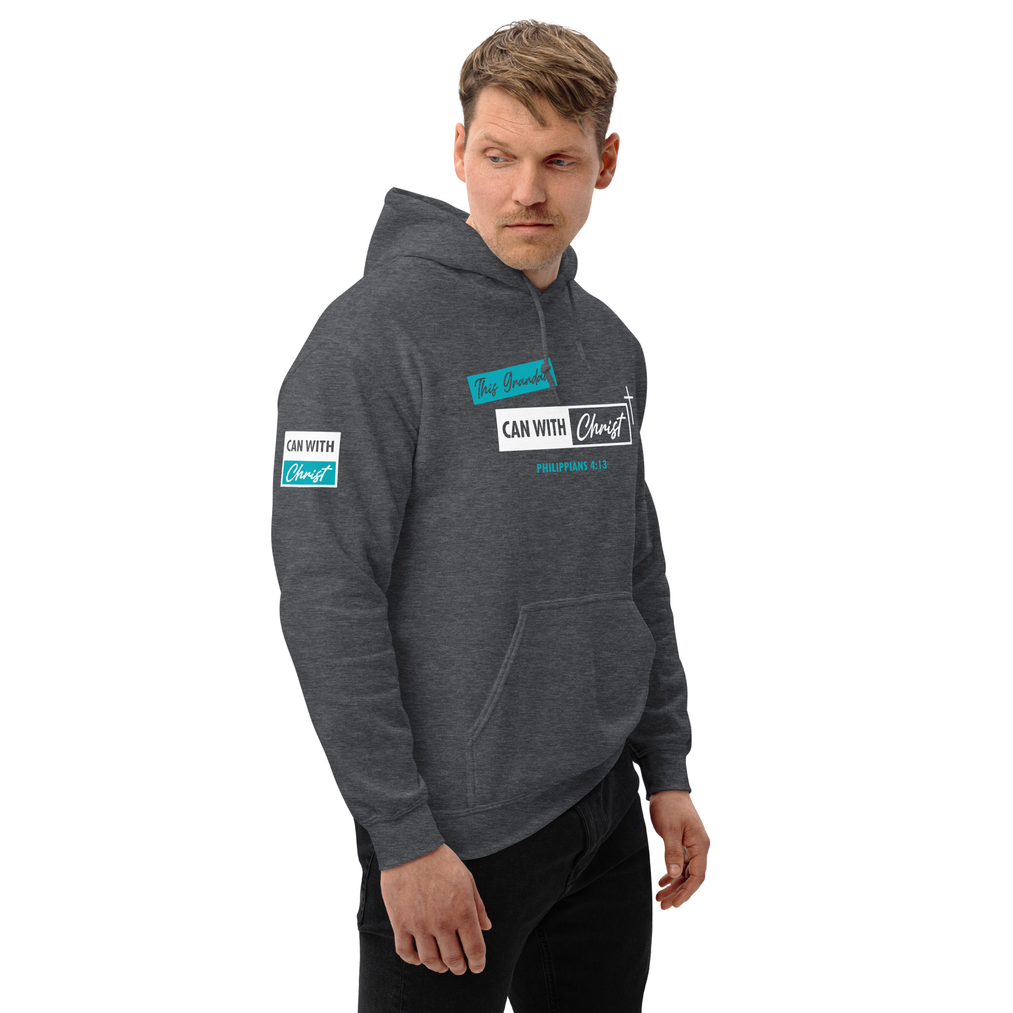 This grandad can, teal label hoodie - Image 10