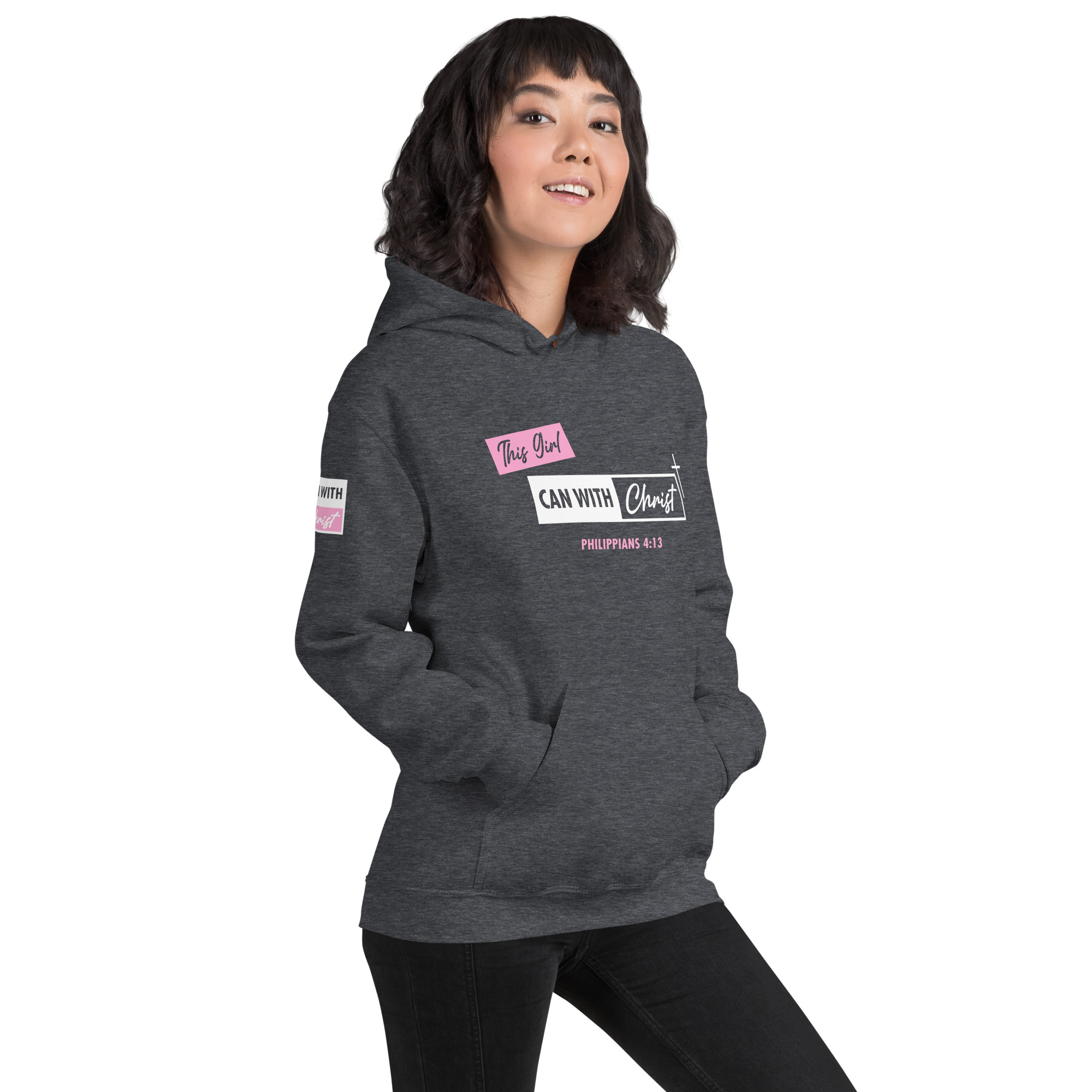 This girl can, pink label hoodie - Image 11