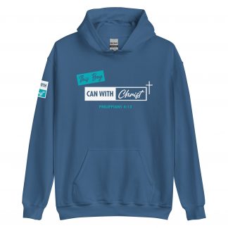 This boy can, teal label hoodie