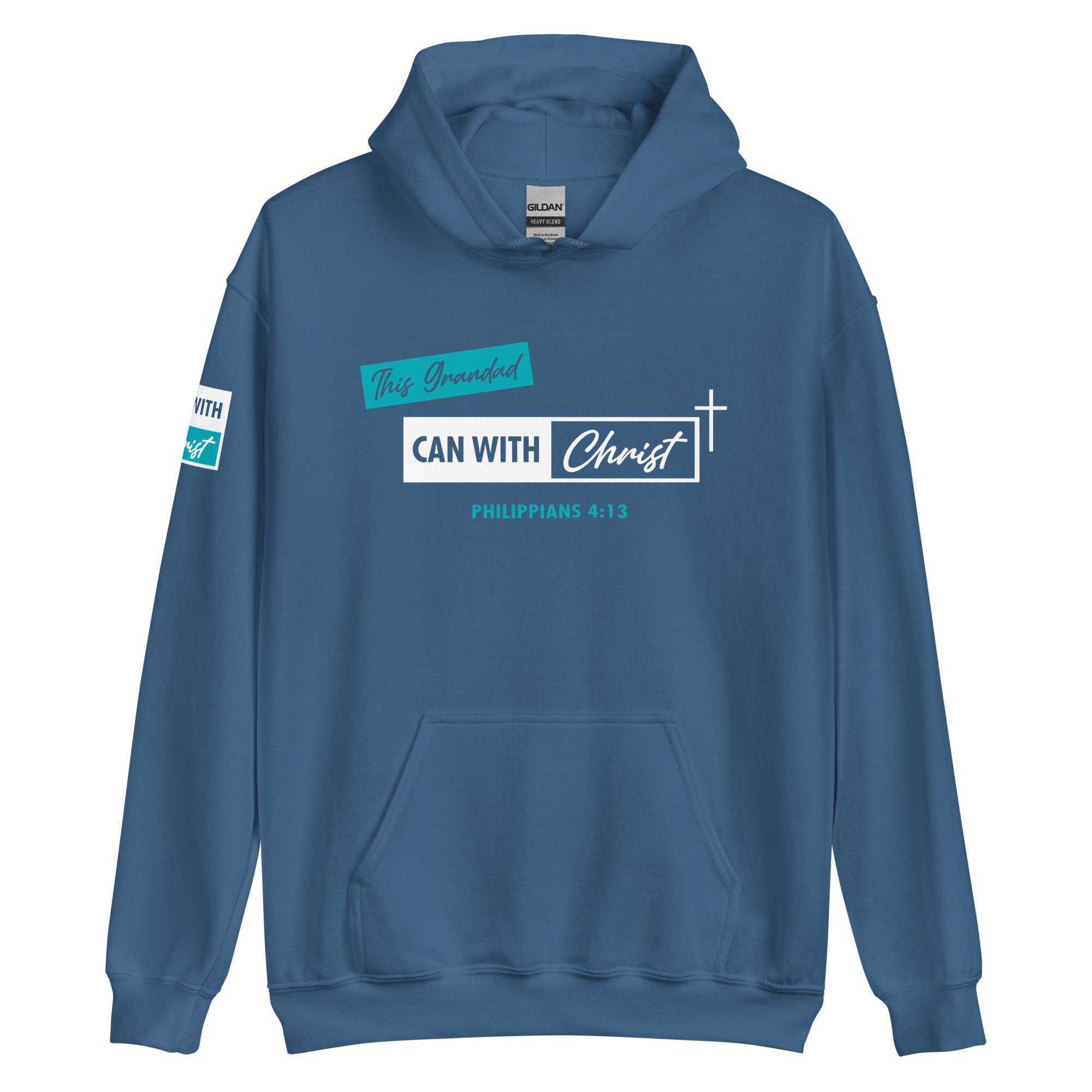 This grandad can, teal label hoodie - Image 4