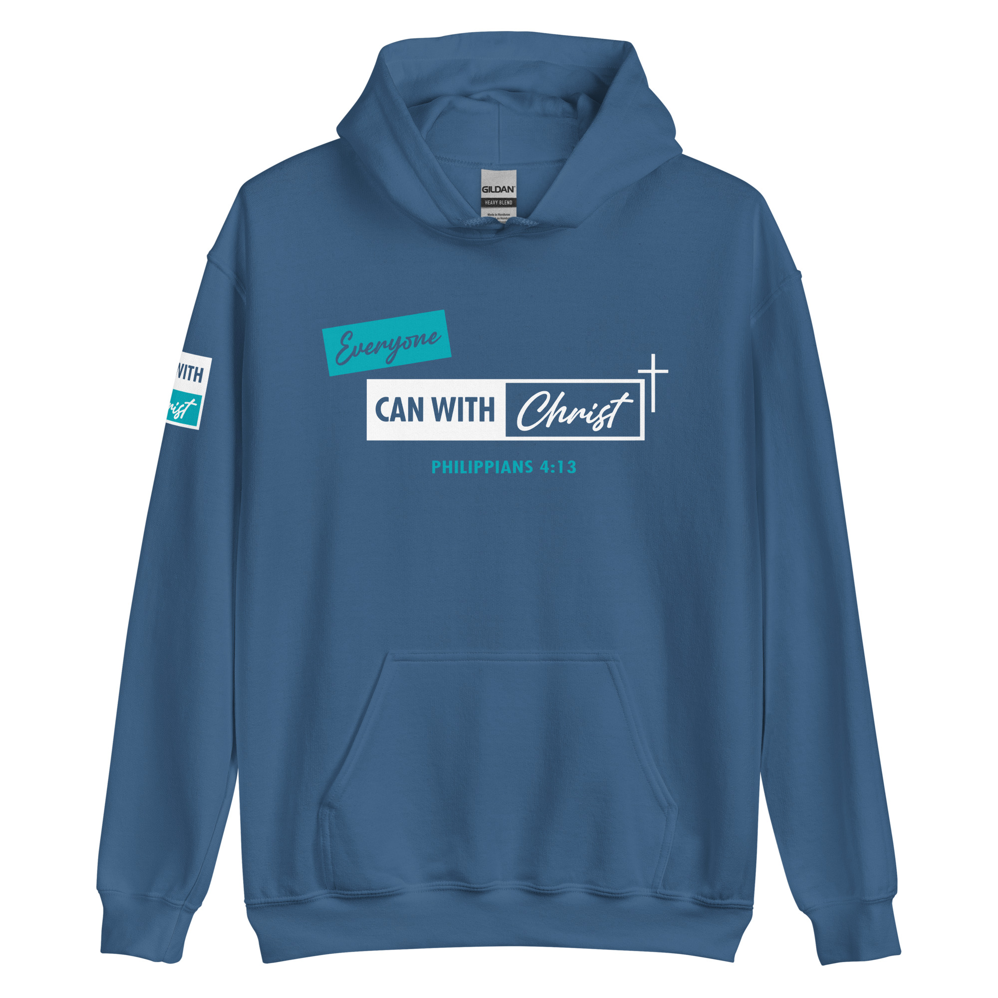 Everyone can, teal label hoodie