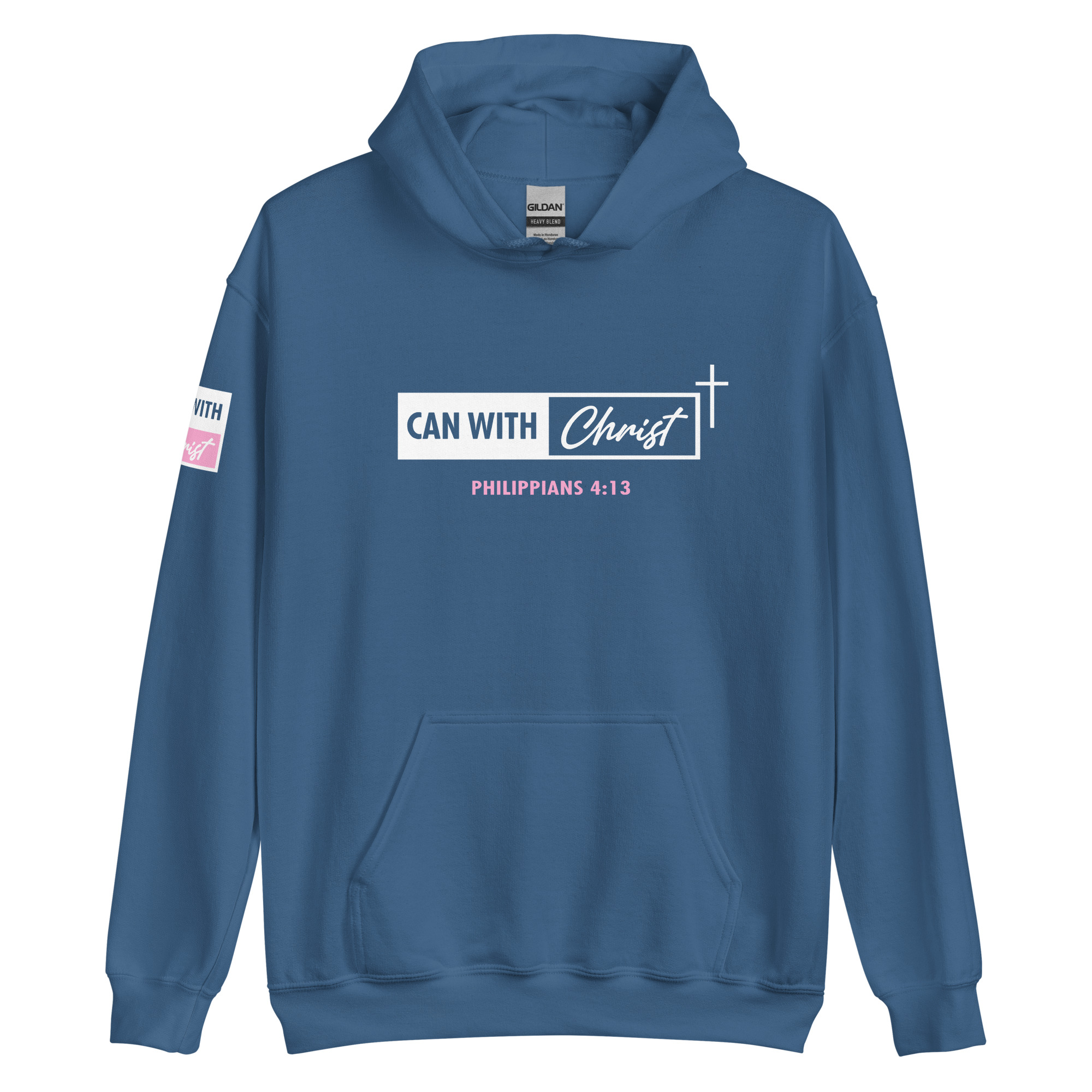 Can with Christ, pink label hoodie - Image 4