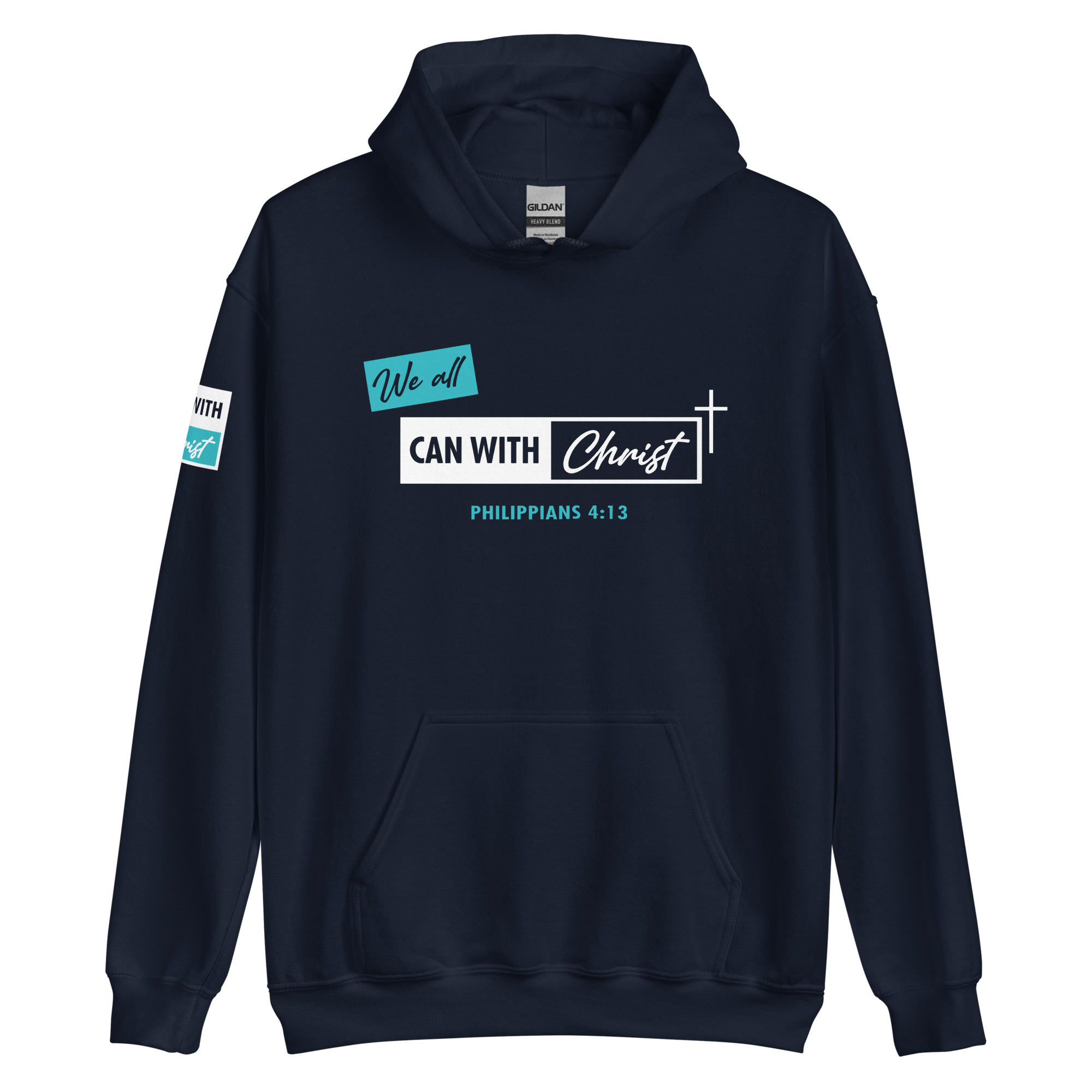 We all can, teal label hoodie - Image 3