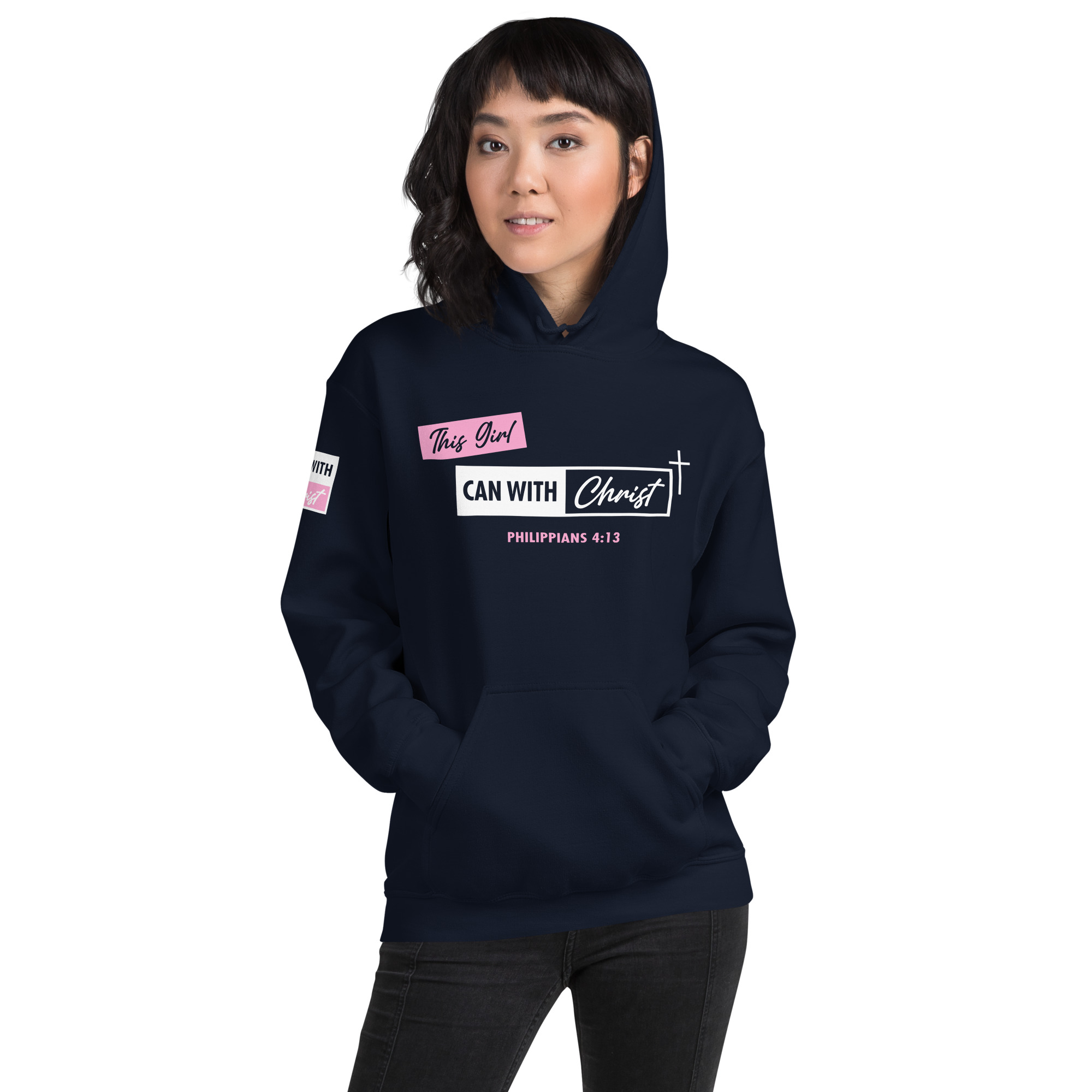 This girl can, pink label hoodie - Image 7