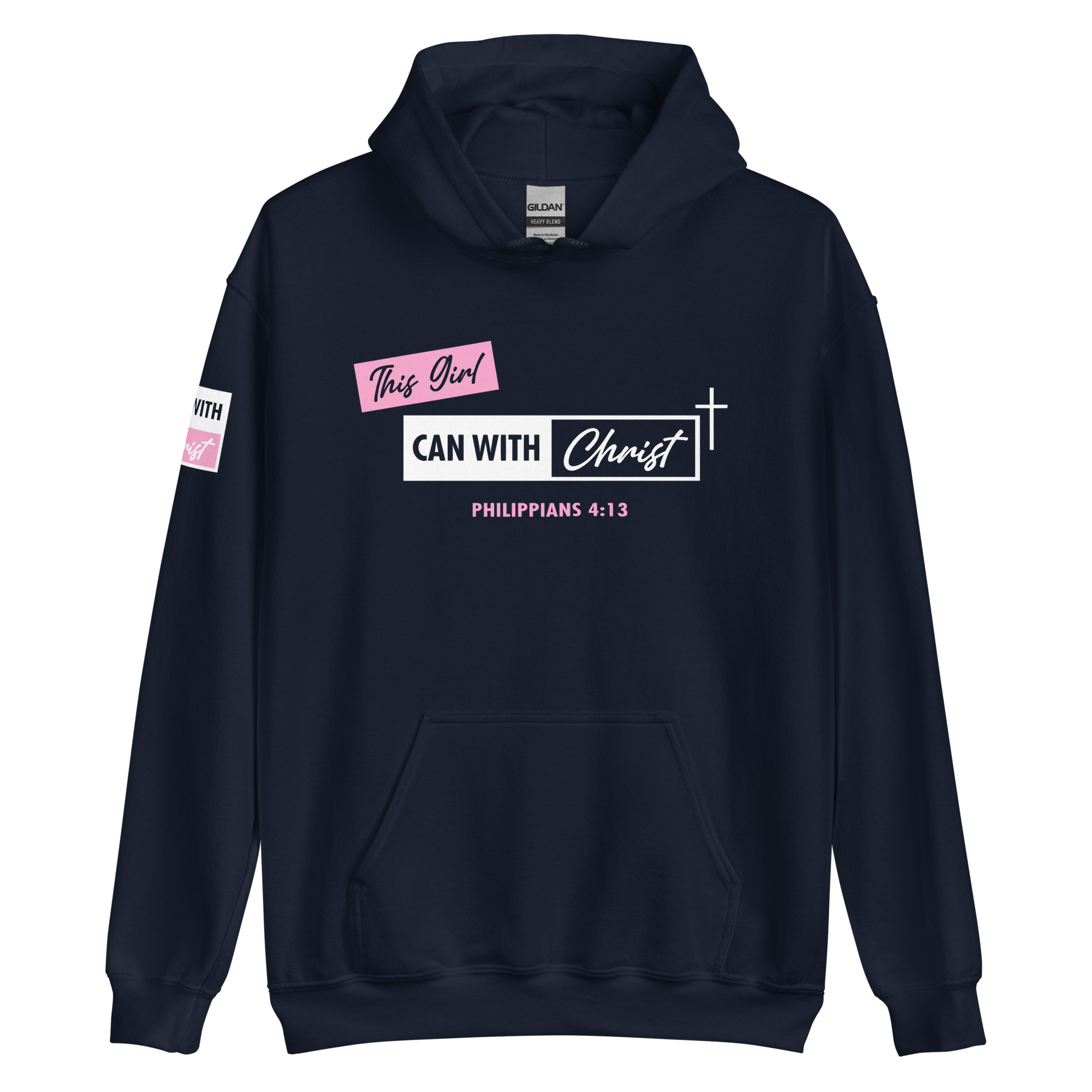 This girl can, pink label hoodie - Image 3