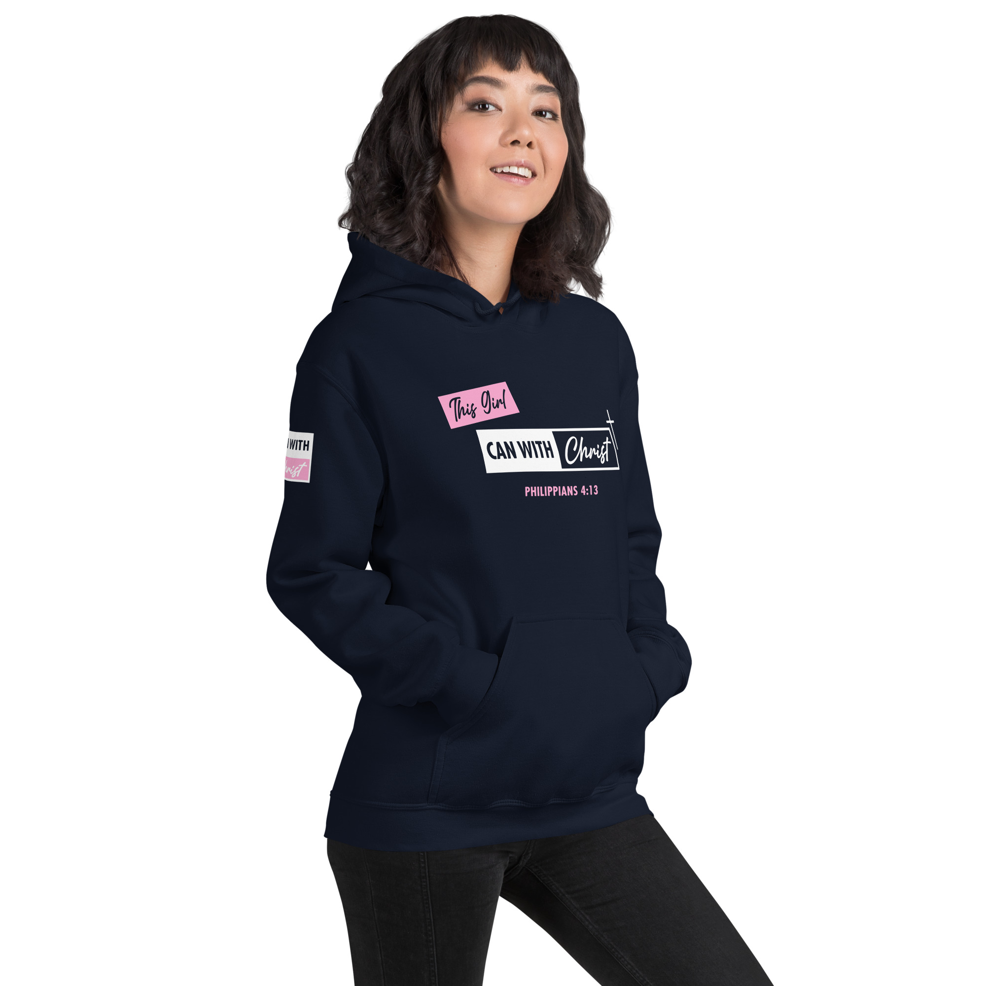 This girl can, pink label hoodie - Image 10